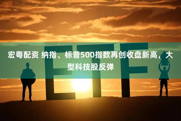 宏粤配资 纳指、标普500指数再创收盘新高，大型科技股反弹
